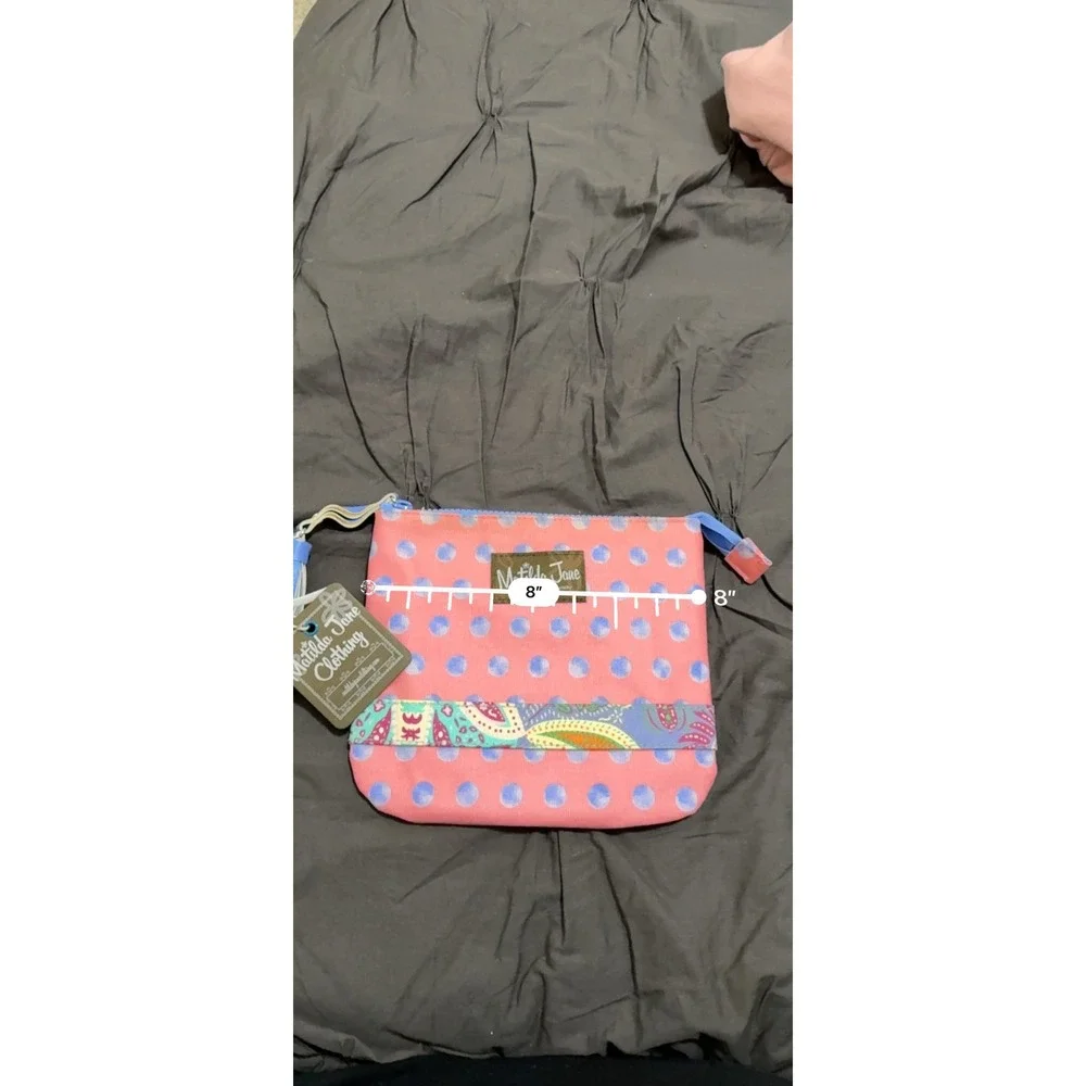 Matilda Jane The Adventure Begins Waterproof Large‎ Zippered Pouch New With Tags